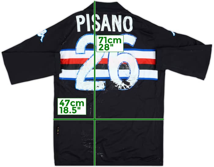 2005-06 Sampdoria Match Issue Third L/S Shirt Pisano #26