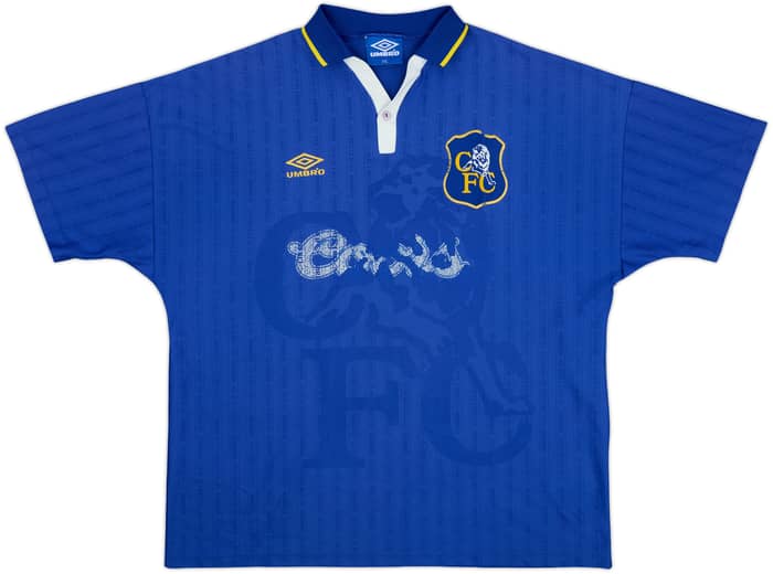1995-97 Chelsea Home Shirt Vialli #9 - 4/10 - (XXL)