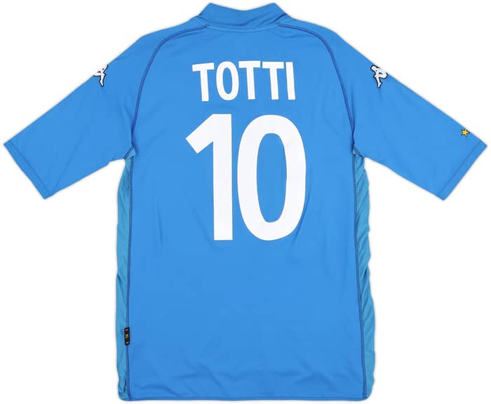 2002 Italy Home Shirt Totti #10 - 6/10 - (XL)