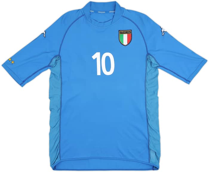 2002 Italy Home Shirt Totti #10 - 6/10 - (XL)