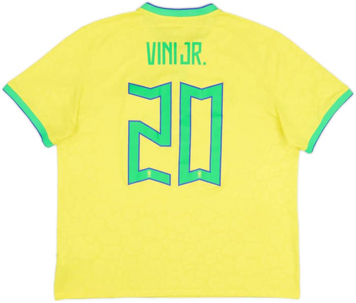 Camiseta de local de Brasil 2022-23 Vini Jr #20 - 6/10 - (XL)