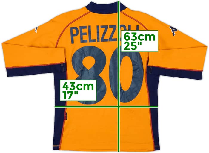 2001-02 Roma Fourth/GK L/S Shirt Pelizzoli #80 - 5/10 - (S)