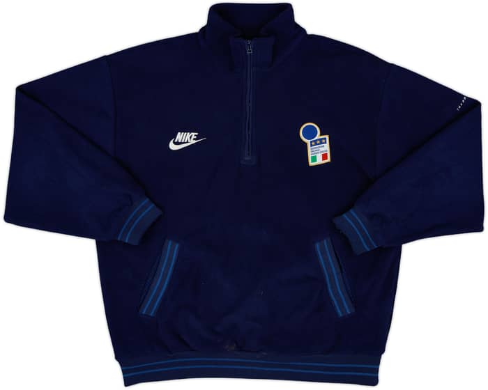 1998-99 Italy Nike 1/4 Zip Fleece Top - 8/10 - (M)