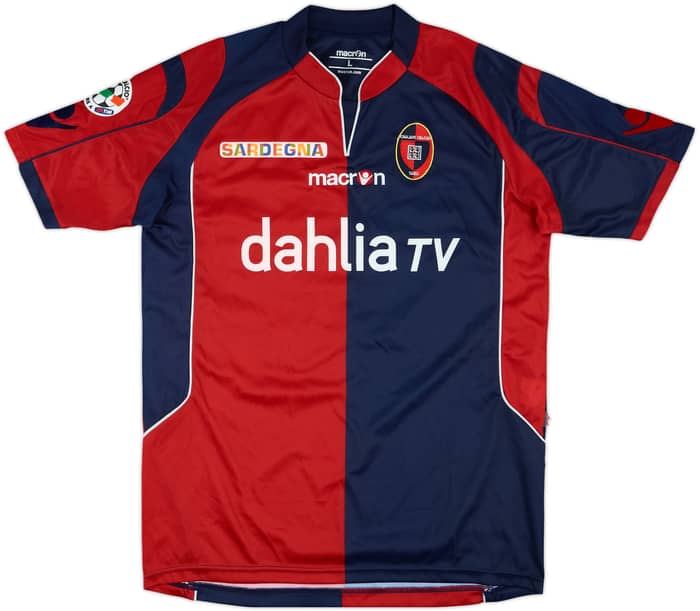 2009-10 Cagliari Home Shirt Parola #18 - 8/10 - (L)