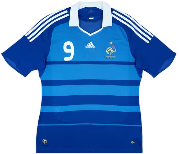 2008-09 France Home Shirt Benzema #9 - 9/10 - (L)