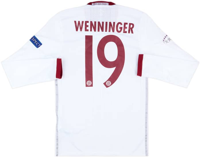 2016-17 Bayern Munich Women Match Issue Champions League Third L/S Shirt Wenninger #19
