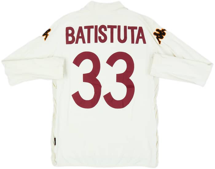 2002-03 Roma Away L/S Shirt Batistuta #33 - 6/10 - (L)