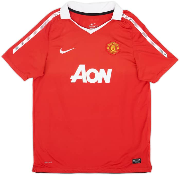 2010-11 Manchester United Home Shirt Rooney #10 - 8/10 - (XL.Boys)