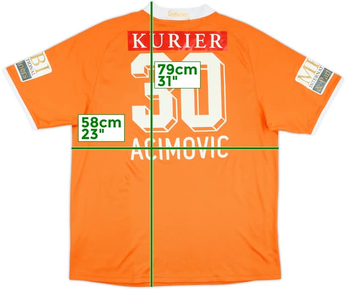 2008-10 Austria Wien Match Issue Signed Away Shirt Acimovic #30