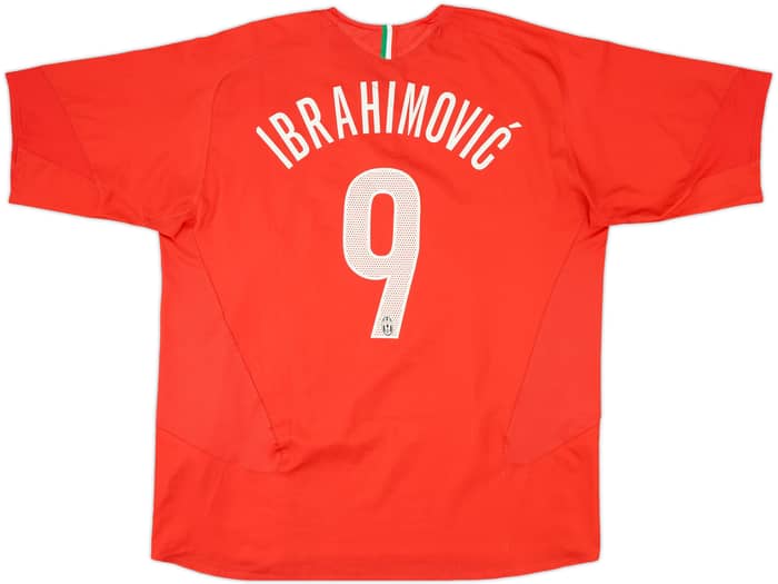 2005-06 Juventus Away Shirt Ibrahimovic #9 - 7/10 - (XXL)