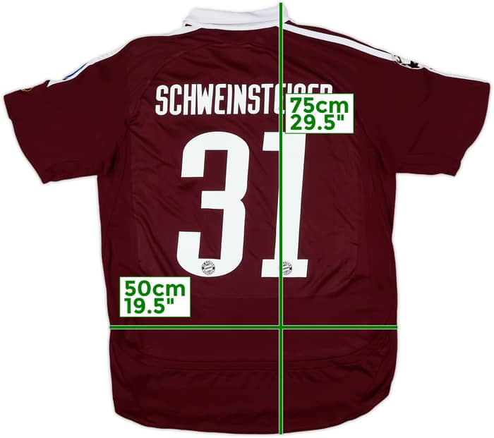 2006-07 Bayern Munich CL Shirt Schweinsteiger #31 - 7/10 - (S)