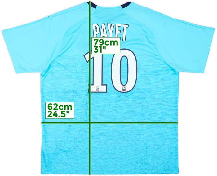 2018-19 Olympique Marseille Third Shirt Payet #10 - 9/10 - (XXL)