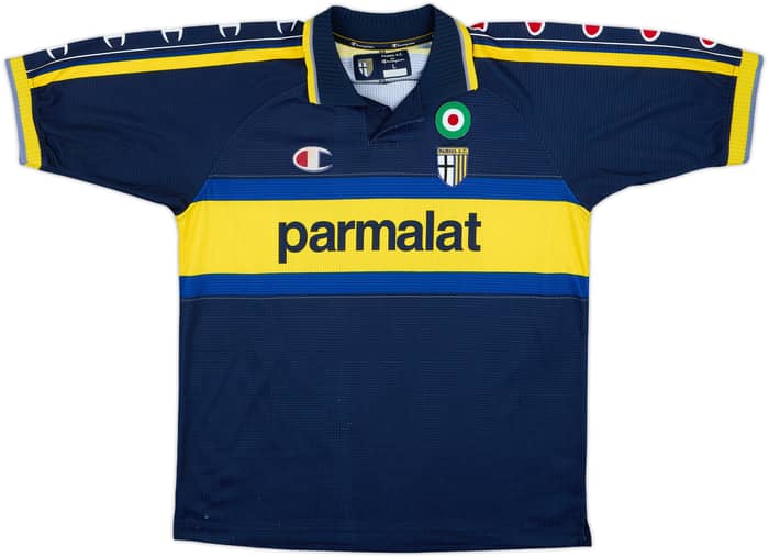 1999-00 Parma Away Shirt Crespo #9 - 8/10 - (L)