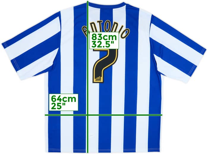 Camiseta de local del Sheffield Wednesday 2012-13 Antonio #7 - 7/10 - (3XL)