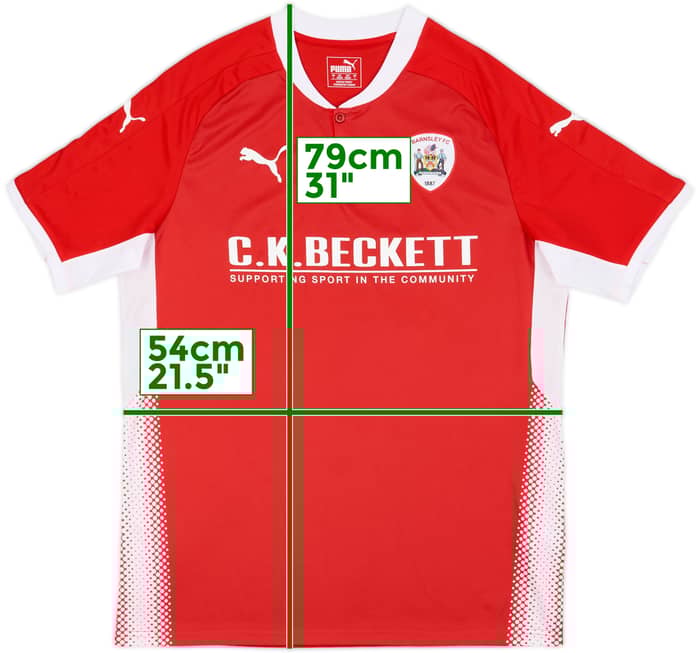 2017-18 Barnsley Home Shirt - 10/10 - (L)