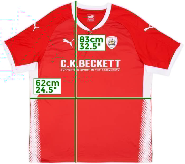 2017-18 Barnsley Home Shirt - 9/10 - (XXL)