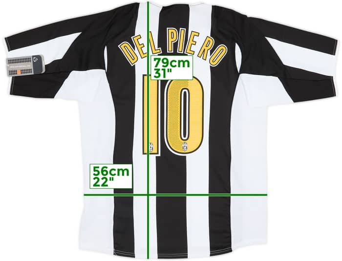 2004-05 Juventus Home Shirt Del Piero #10 (L)