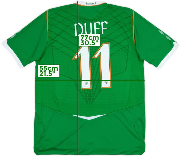 Camiseta de local de Ireland Duff #11 2008-10 (L)