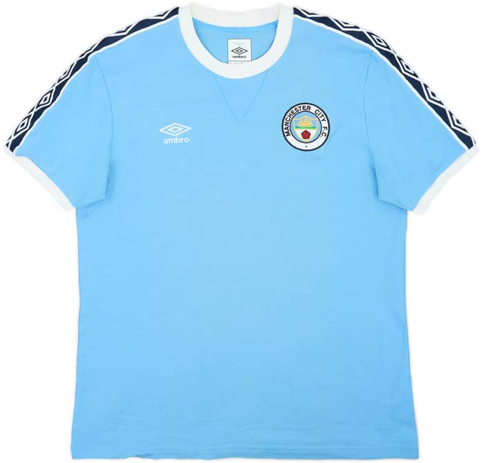 Camiseta Umbro 'Diamond Series' de Algodón Estilo Retro del Manchester City 2010-11 - 8/10 - (L)