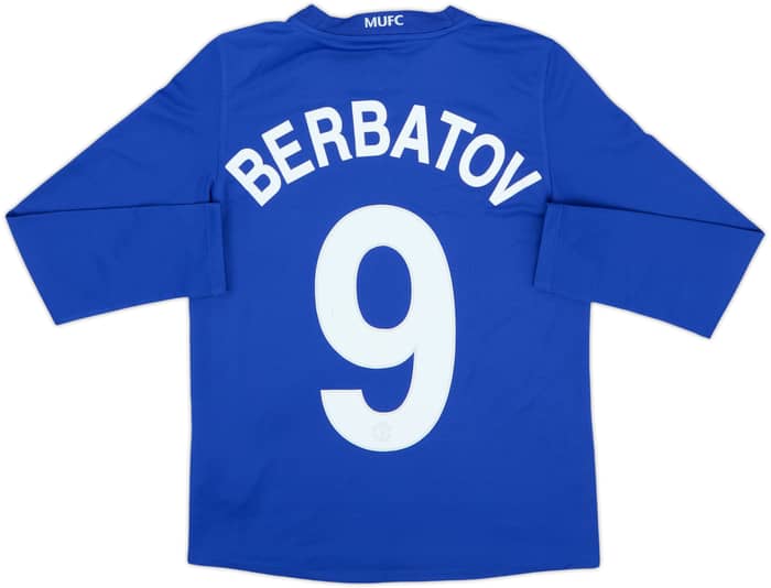 2008-09 Manchester United Third L/S Shirt Berbatov #9 - 6/10 - (10-12 Years)