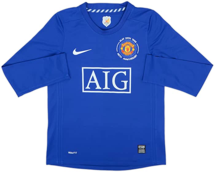 2008-09 Manchester United Third L/S Shirt Berbatov #9 - 6/10 - (10-12 Years)