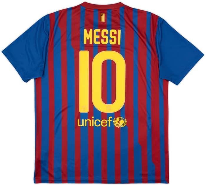 2011-12 Barcelona Basic Home Shirt Messi #10 - 8/10 - (L)