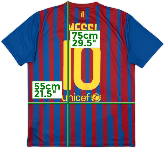 2011-12 Barcelona Basic Home Shirt Messi #10 - 8/10 - (L)