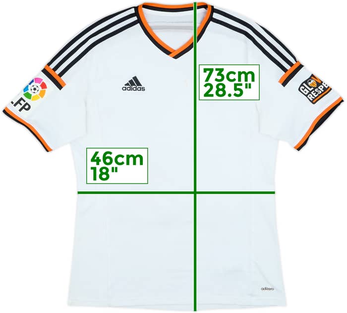 2014-15 Valencia Home Shirt - 4/10 - (L)