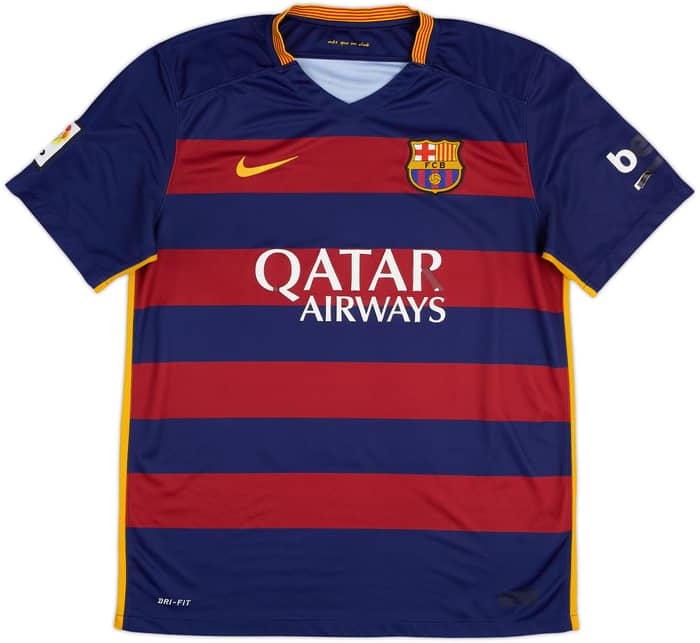 2015-16 Barcelona Home Shirt - 4/10 - (L)