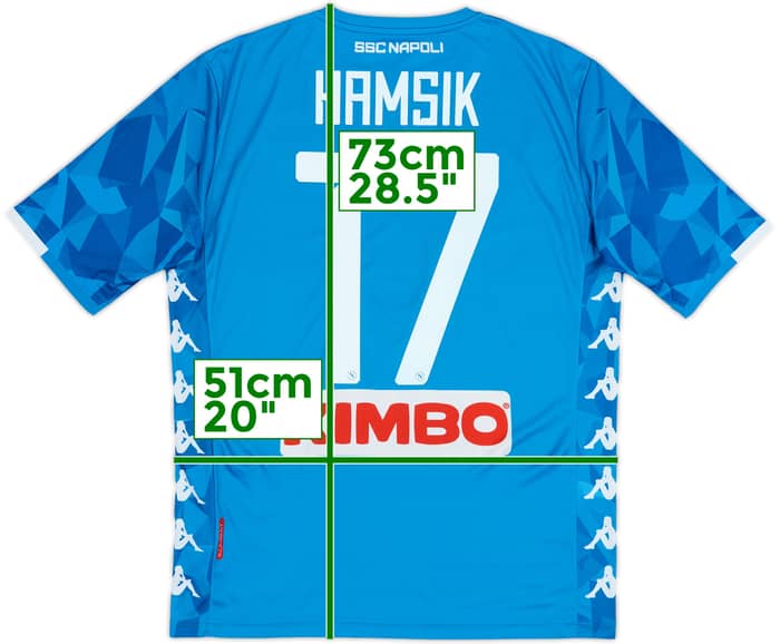 2018-19 Napoli Home Shirt Hamsik #17 - 9/10 - (L)
