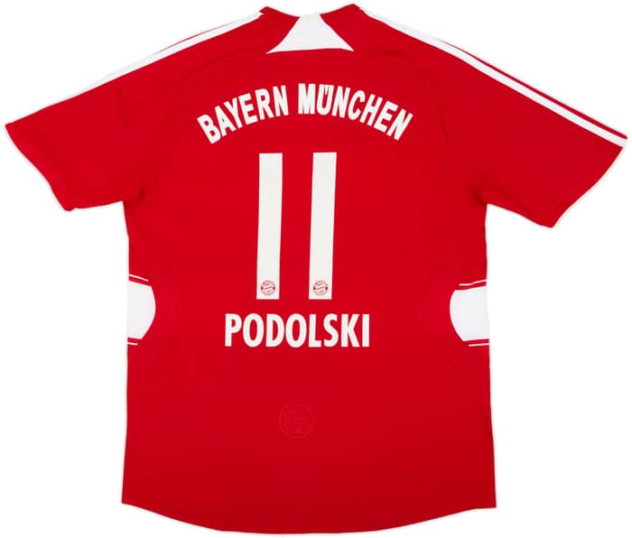 2007-08 Bayern Munich Home Shirt Podolski #11 - 6/10 - (M)