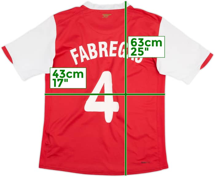 2006-08 Arsenal Home Shirt Fabregas #4 - 5/10 - (12-13 Years)