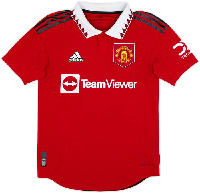 2022-23 Manchester United Authentic Home Shirt Ronaldo #7 - 7/10 - (XS)