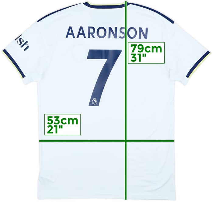 2022-23 Leeds United Home Shirt Aaronson #7 - 6/10 - (L)