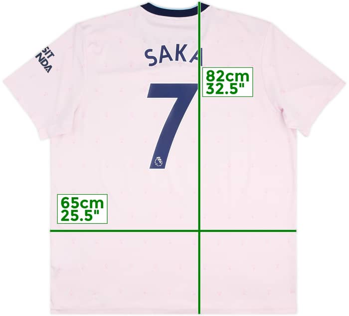 2022-23 Arsenal Third Shirt Saka #7 - 7/10 - (XXL)