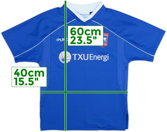 2001-02 Ipswich Home Shirt - 8/10 - (9-10 Years)