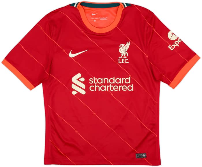 2021-22 Liverpool Home Shirt Virgil #4 - 5/10 - (S)