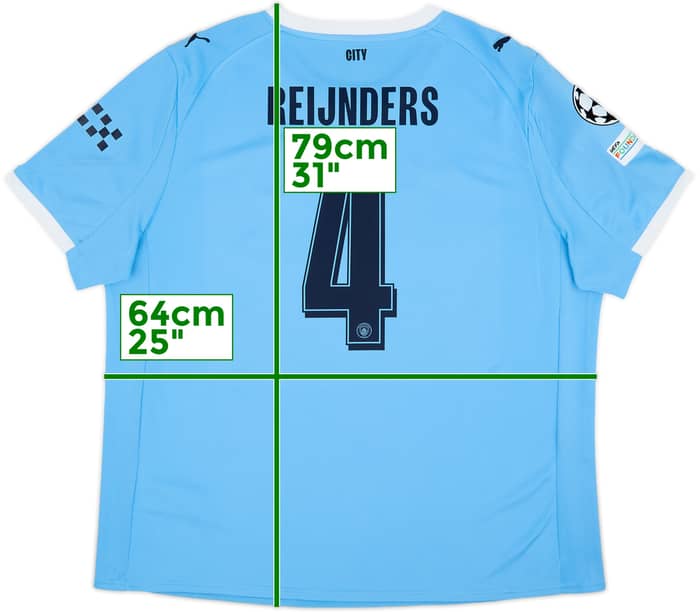 2025-26 Manchester City Home Shirt Reijnders#4 - 10/10 - (XXL)