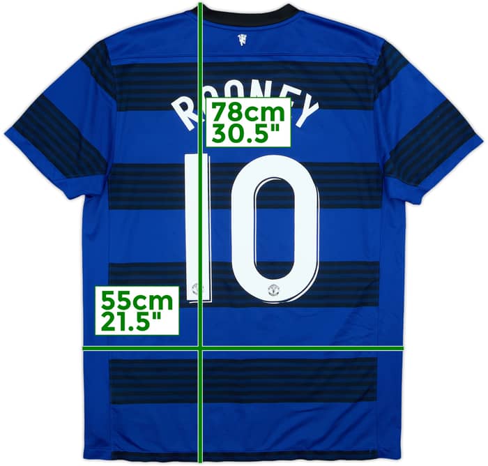 2011-13 Manchester United Away Shirt Rooney #10 - 5/10 - (L)