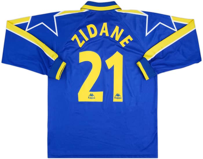 1996-97 Juventus Away L/S Shirt Zidane #21 - 7/10 - (L)