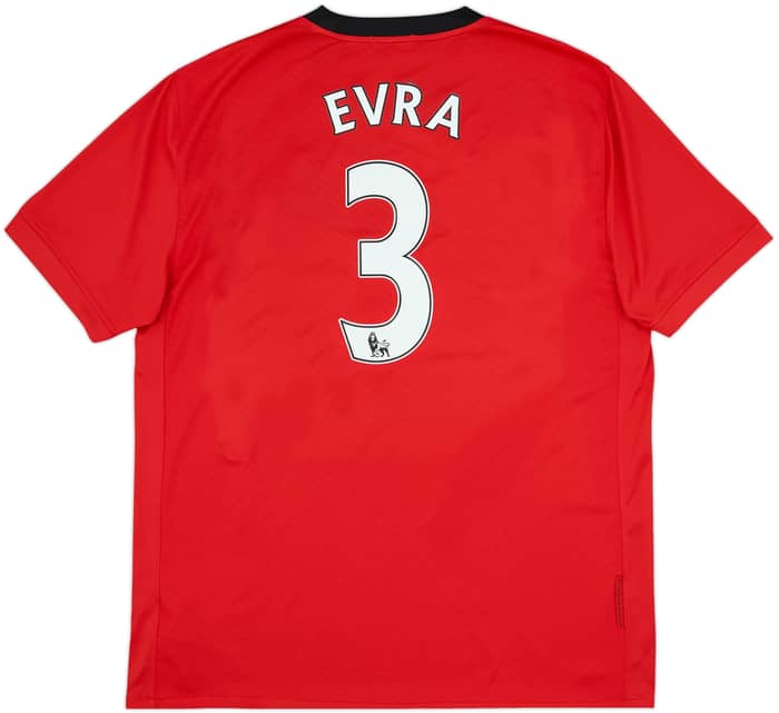 2009-10 Manchester United Home Shirt Evra #3 - 10/10 - (XL)
