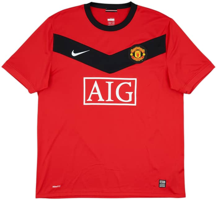 2009-10 Manchester United Home Shirt Evra #3 - 10/10 - (XL)
