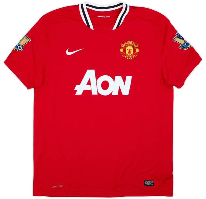 2011-12 Manchester United Home Shirt Nani #17 - 9/10 - (XL)