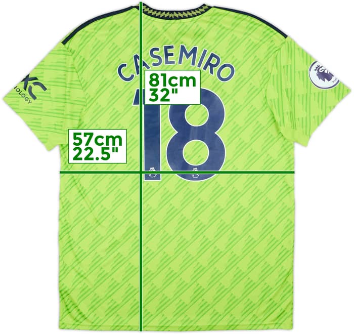 2022-23 Manchester United Third Shirt Casemiro #18 - 10/10 - (XL)