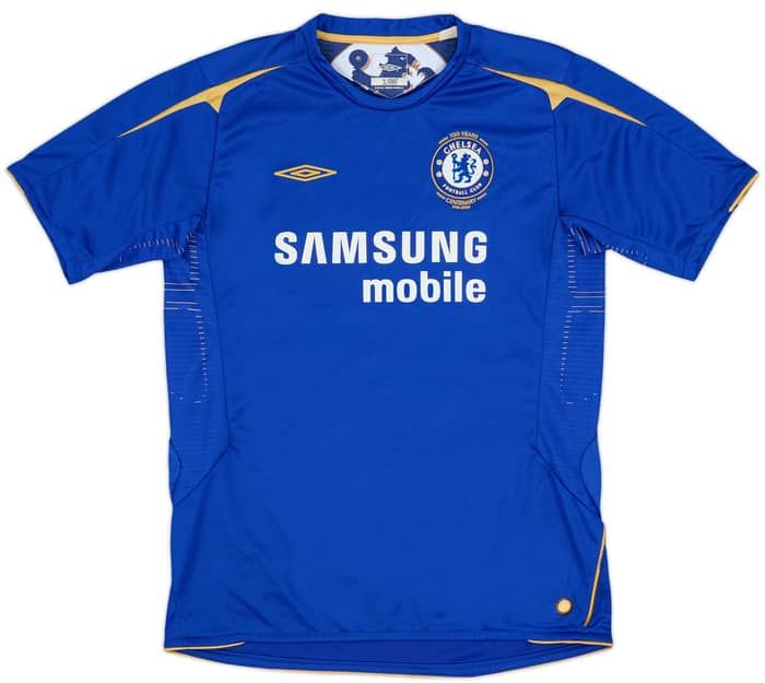 2005-06 Chelsea Centenary Home Shirt Essien #5 - 9/10 - (15-16 Years)