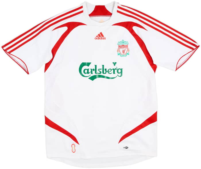 2007-08 Liverpool Away Shirt Gerrard #8 - 7/10 - (M)