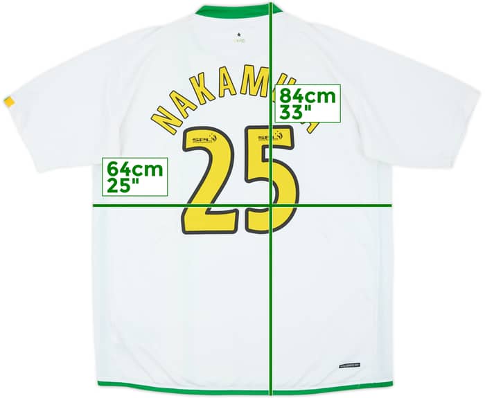 2006-08 Celtic European Shirt Nakamura #25 - 6/10 - (XXL)