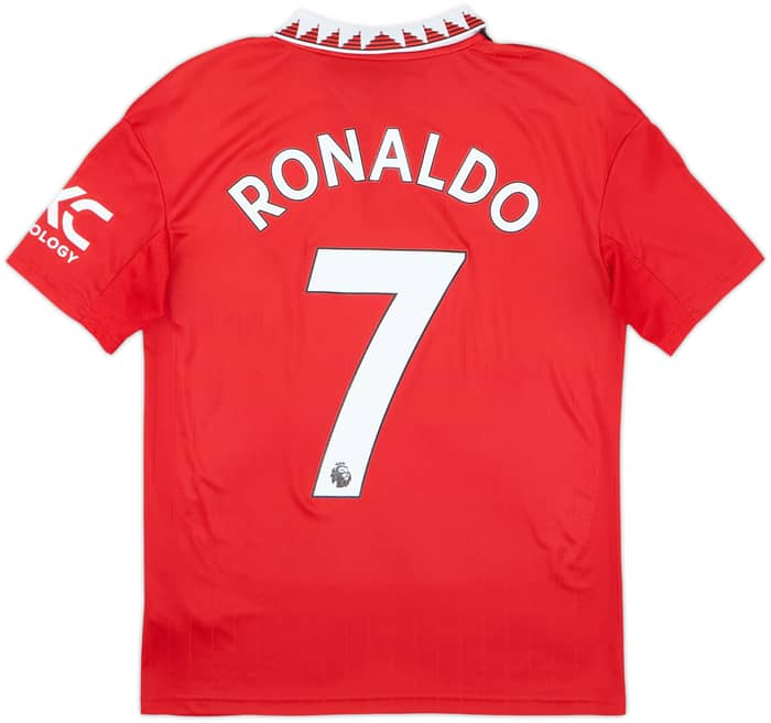 2022-23 Manchester United Home Shirt Ronaldo #7 - 8/10 - (13-14 Years)