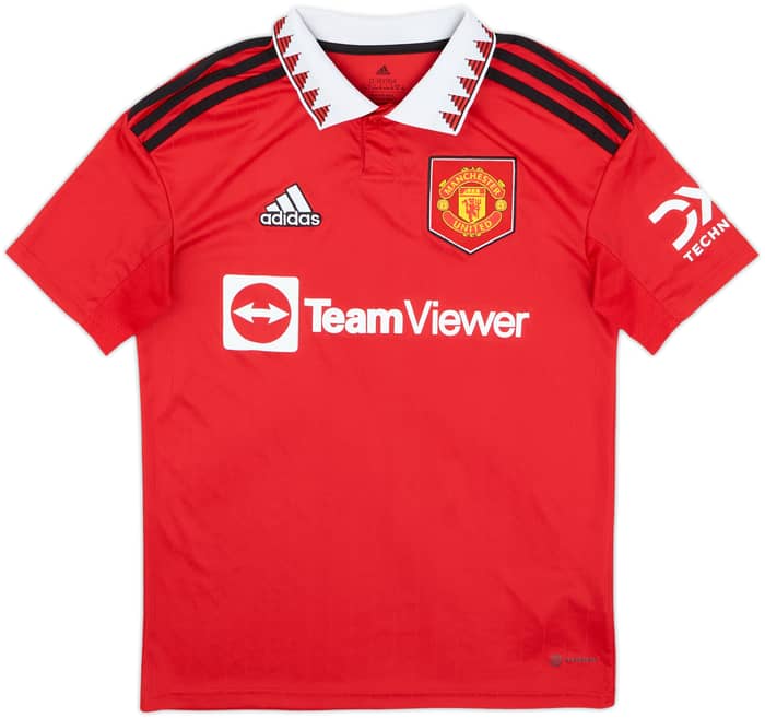 2022-23 Manchester United Home Shirt Ronaldo #7 - 8/10 - (13-14 Years)