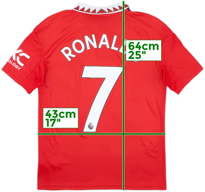 2022-23 Manchester United Home Shirt Ronaldo #7 - 8/10 - (13-14 Years)